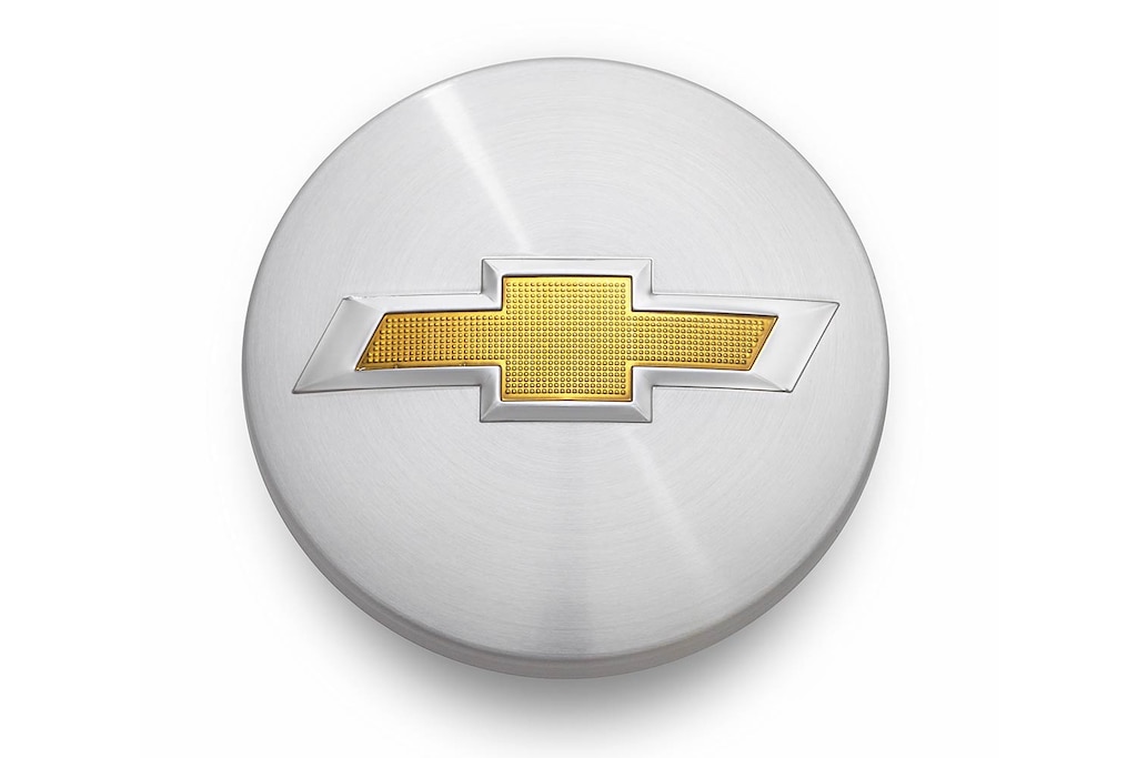 Centro de rin cromado brillante con emblema dorado para Chevrolet Tahoe 2024