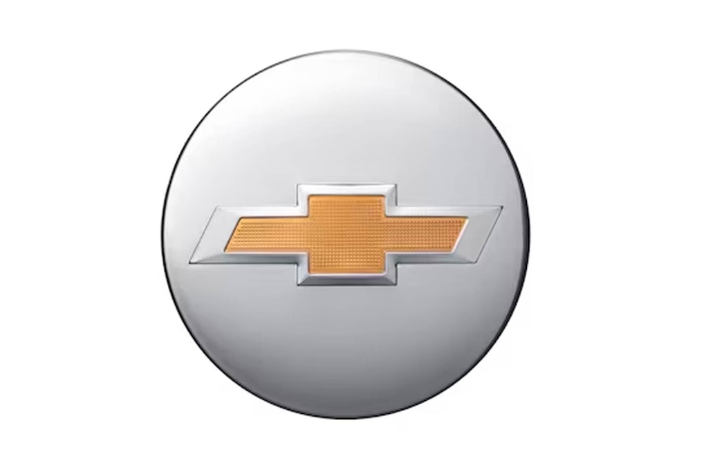 Centro de rin cromado cepillado con emblema dorado para Chevrolet Tahoe 2024