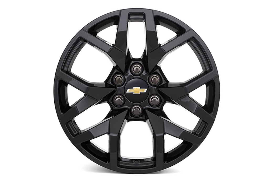 Rin de aluminio de 20 pulgadas negro brillante con 6 brazos, Chevrolet Tahoe 2024