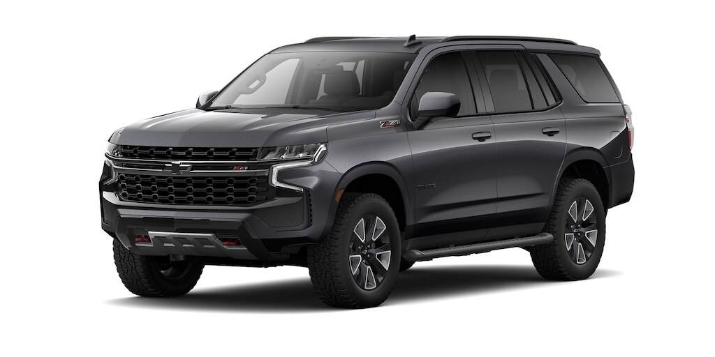 Chevrolet Tahoe 2024, SUV con 3 filas de asientos en color gris asfalto metálico
