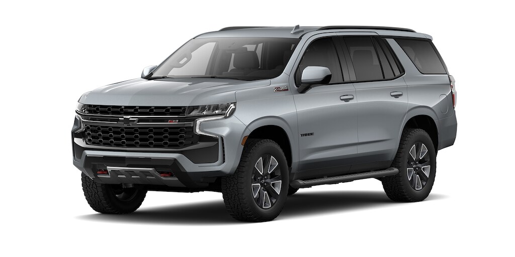 Chevrolet Tahoe 2024, SUV con 3 filas de asientos en color gris tiburón